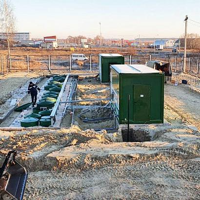 Хозяйственно-бытовой сток - 100м3 в сутки, коммунальные очистные сооружения поселка, п. Дубровичи, Рязанская обл.