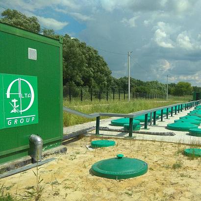 Хозяйственно-бытовой сток - 200м3 в сутки, коммунальные очистные сооружения поселка, п. Сапожок, Рязанская обл.